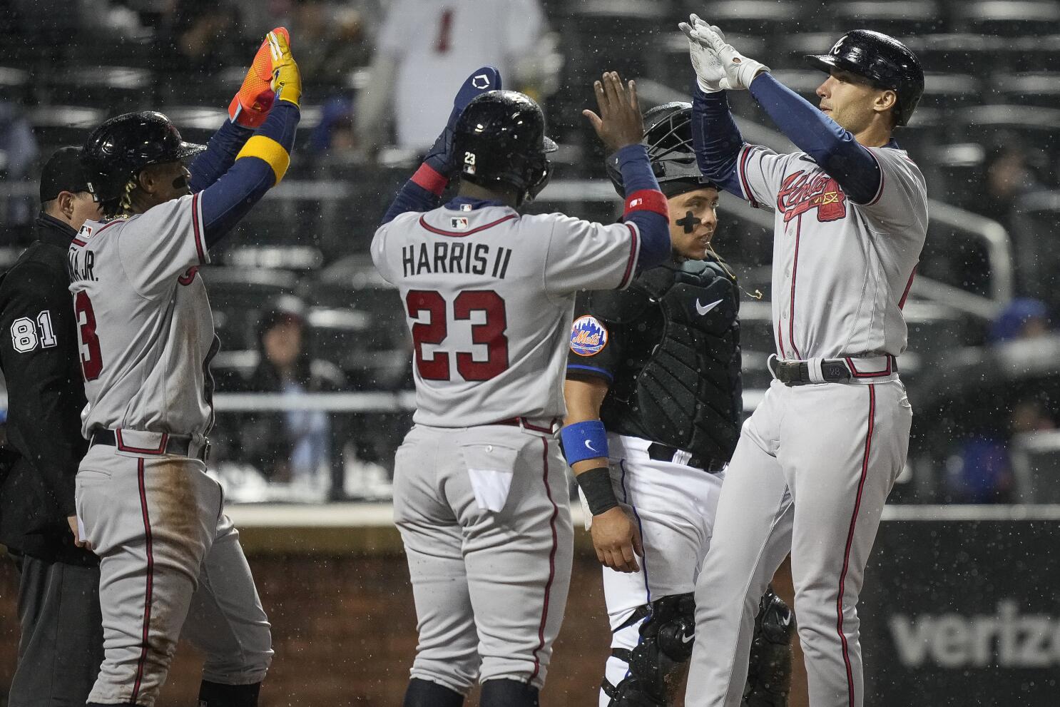 Olson, Fried lead Braves to rain-shortened 4-0 win over Mets - The San  Diego Union-Tribune