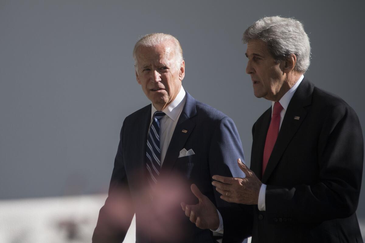 Joe Biden with John Kerry