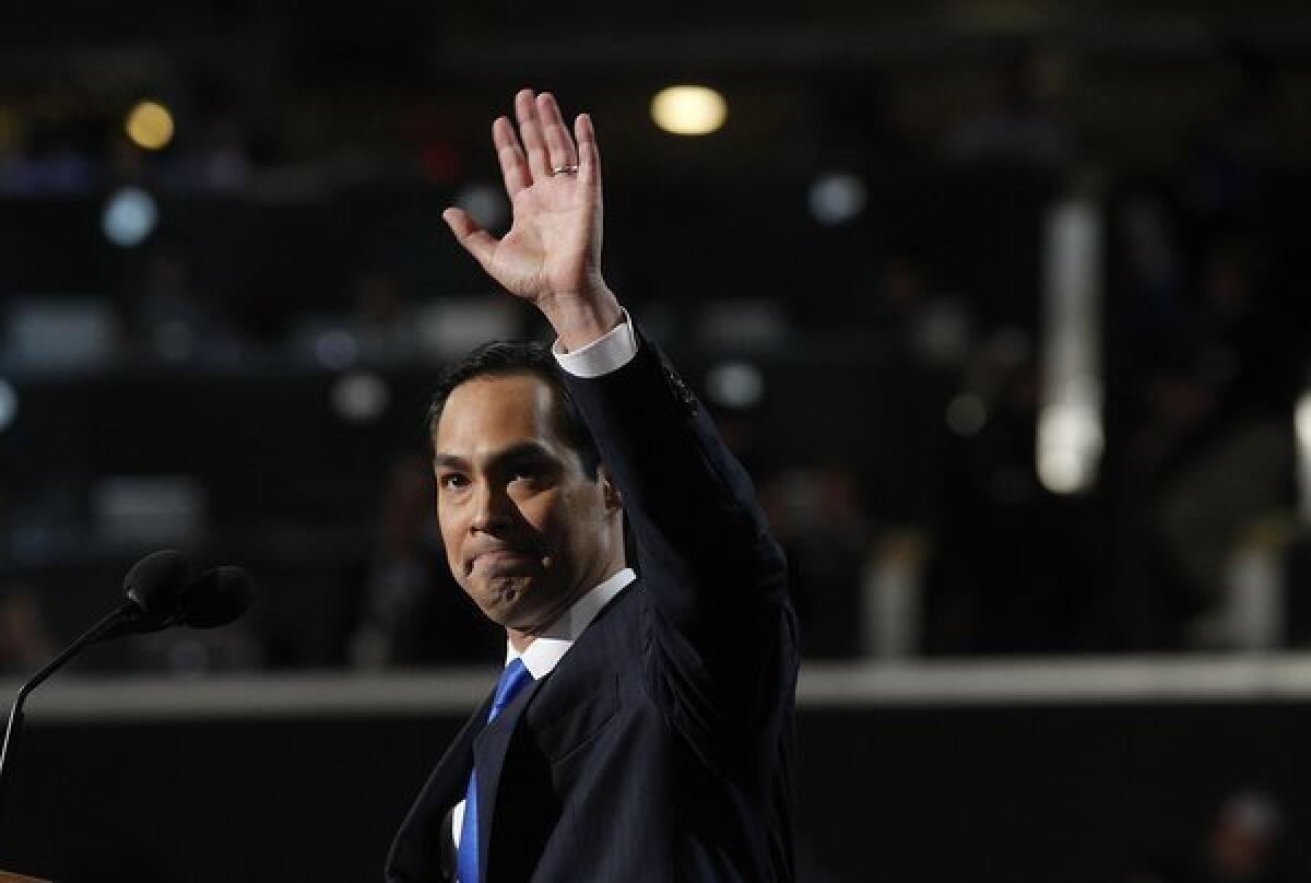 Julian Castro appeared at this year's Democratic National Convention; now he's writing a book.