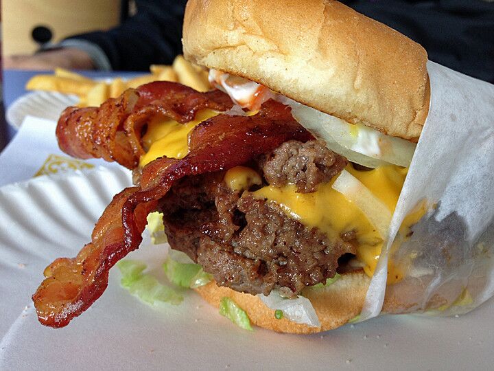 Don't want pastrami? Then try the bacon burger.