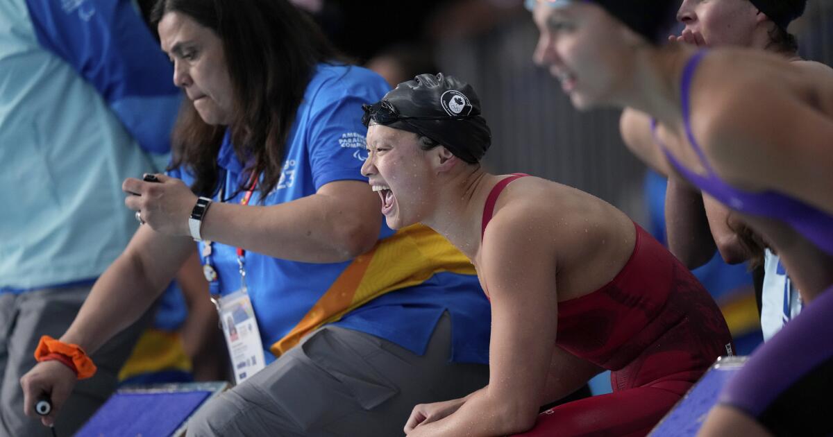 Mac Neil closes the swim with his 5th gold medal.  Canada knocks Mexico out of 2nd place at Pan American Games