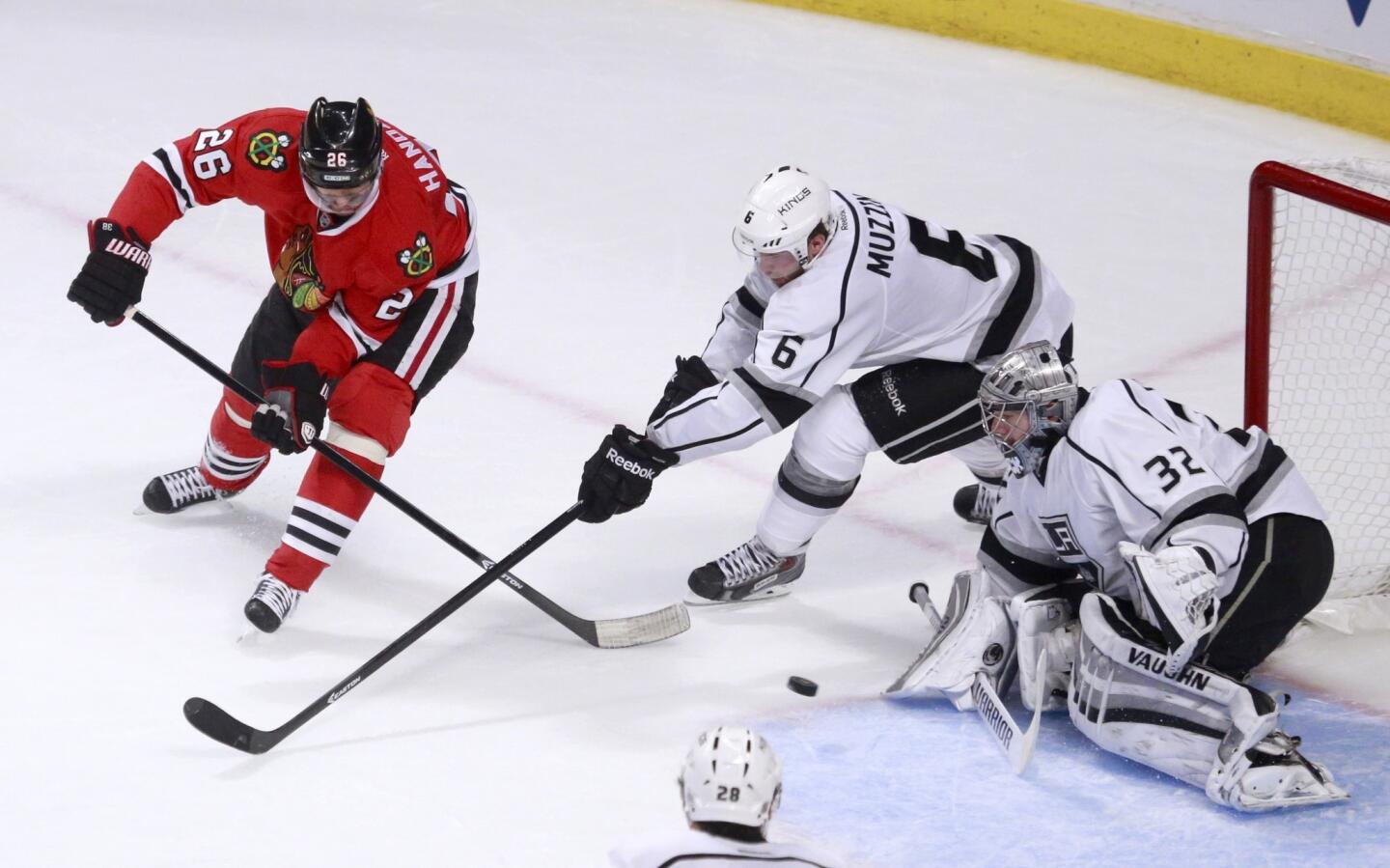 Michal Handzus, Jake Muzzin, Jonathan Quick