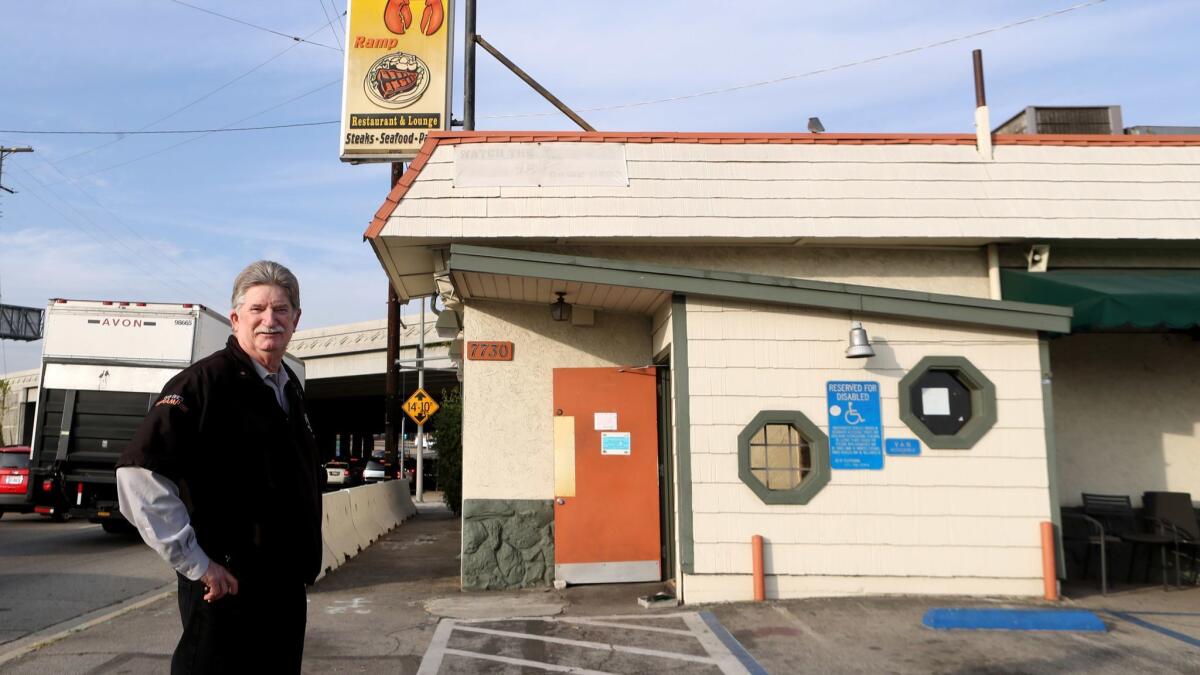 Gary Bric outside his restaurant. “I’ve paid my dues, and I’ve been doing this day and night for a long time, so it’s time to hang it up and enjoy what years we have left,” he says.