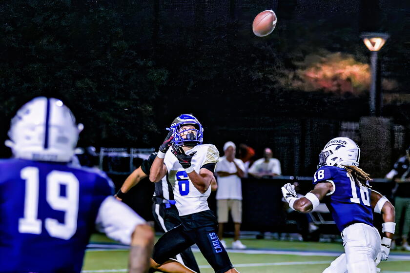 Grant Mosley, the brother of USC receiver Trent Mosley, catches 49-yard touchdown pass.