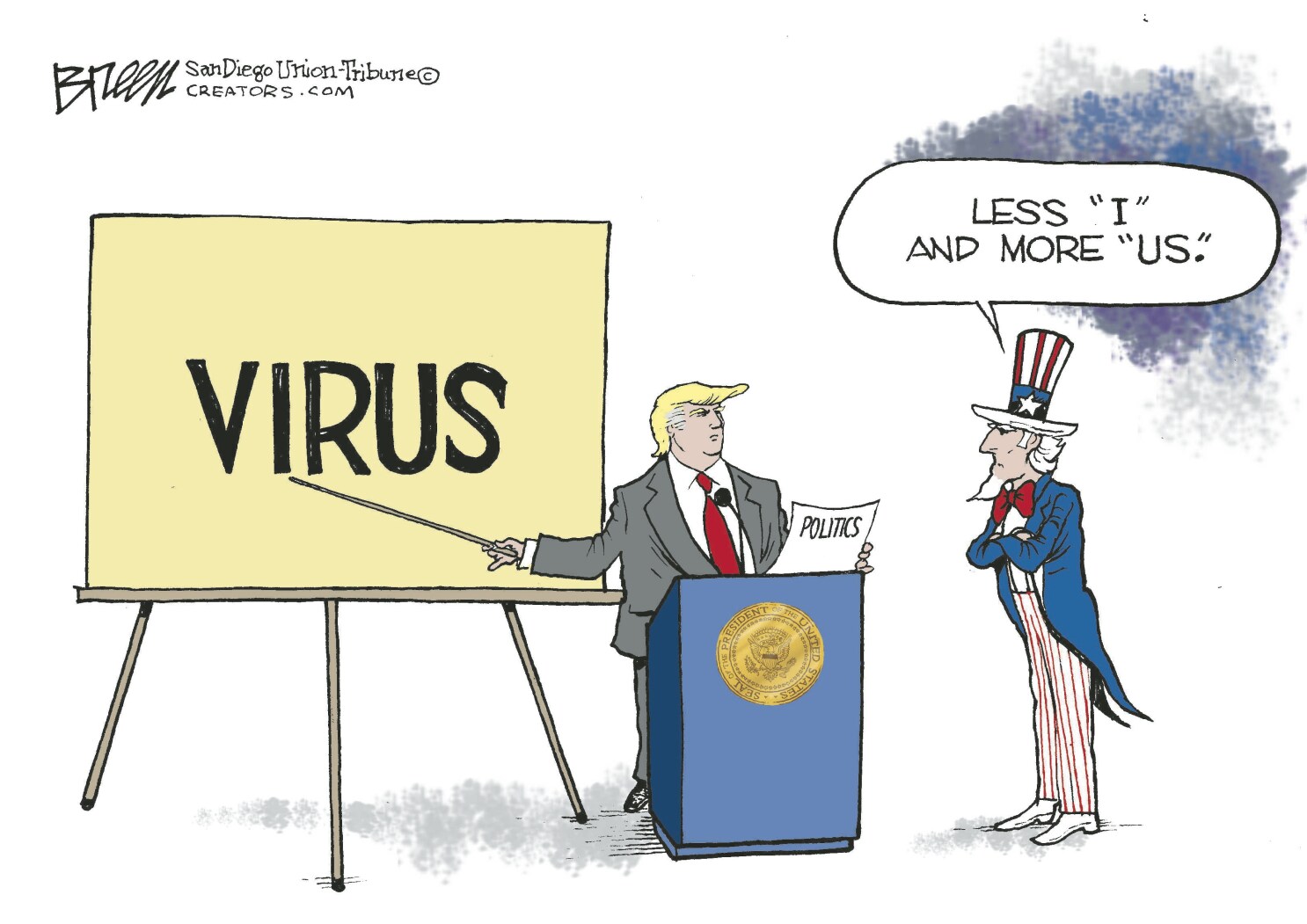 Trump's coronavirus press conference less than inspiring - The San Diego Union-Tribune