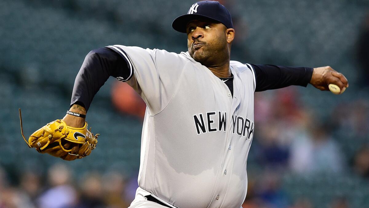 CC Sabathia is put on the disabled list by the Yankees - Los Angeles Times