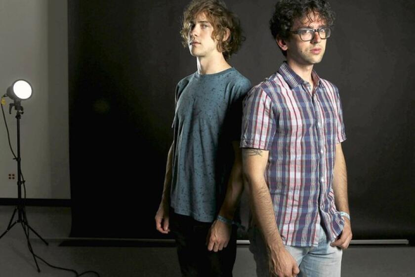 A new MGMT album by Andrew VanWyngarden, left, and Benjamin Goldwasser was marked by long jam sessions and recordings.
