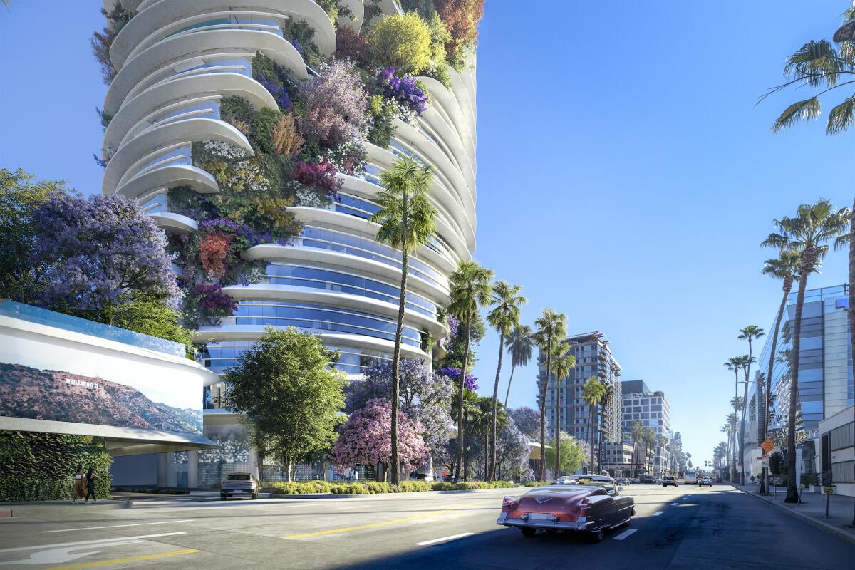 Planned Hollywood office tower gets billion-dollar price tag