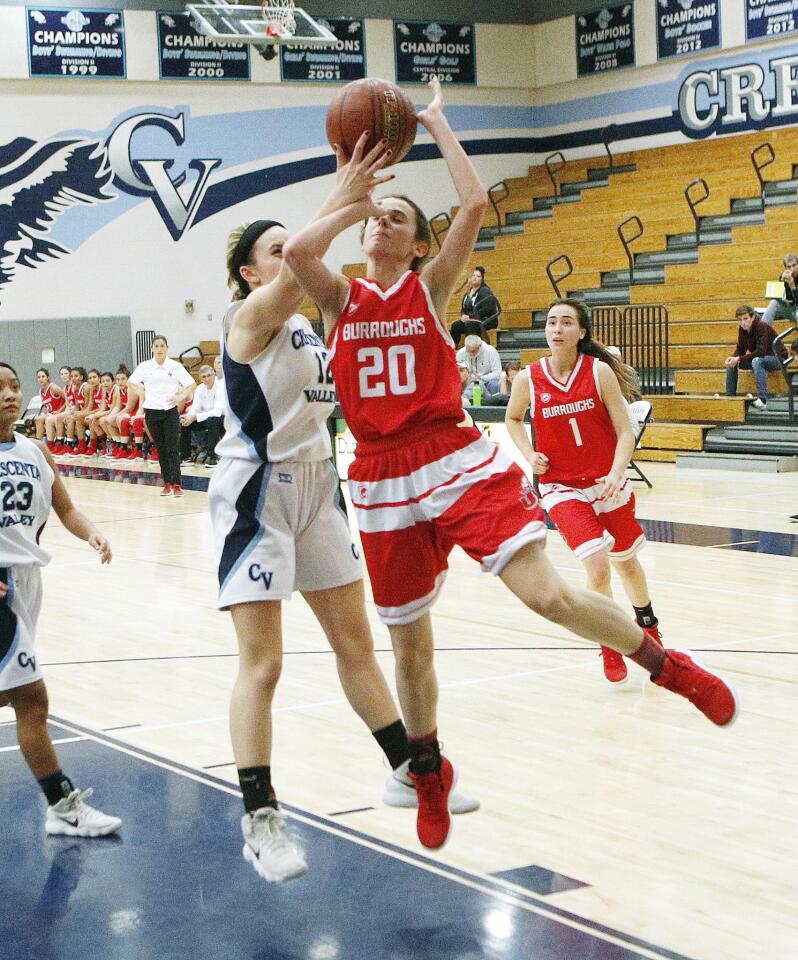 Photo Gallery: Crescenta Valley vs. Burroughs in Pacific League girls' basketball