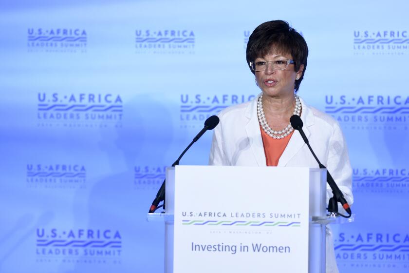 White House senior advisor Valerie Jarrett speaks in Washington last month.