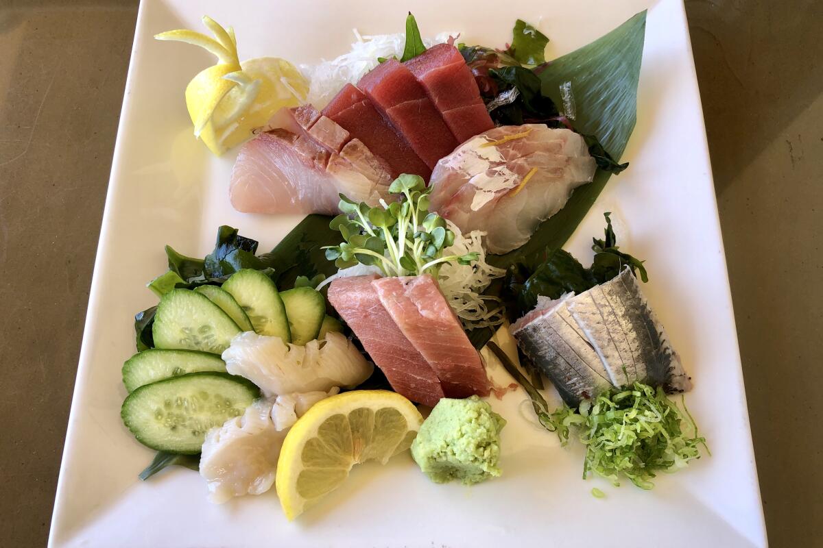 Special sashimi lunch at Nozomi in Torrance.