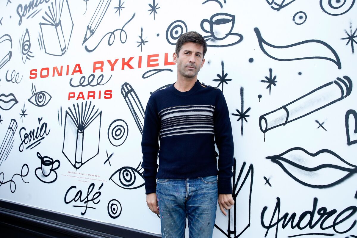 Artist Andre Saraiva attends the Sonia Rykiel show as part of the Paris Fashion Week on March 9, 2015, in Paris, France.