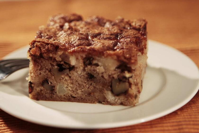 Euro Pane's pear spice cake started as an apple cake recipe. Read the recipe »