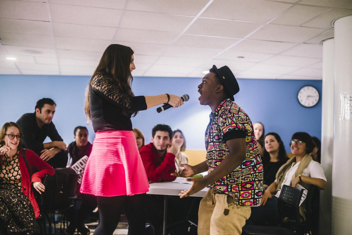 Blindspot Collective's "Hall Pass," pictured, was presented at La Jolla Playhouse's 2019 Without Walls Festival. It will present a new auditory work, "Walks of Life," for the Playhouse's 2020 virtual festival.