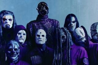 The metal band Slipknot, which plays the Intuit Dome on Sept. 13-14.