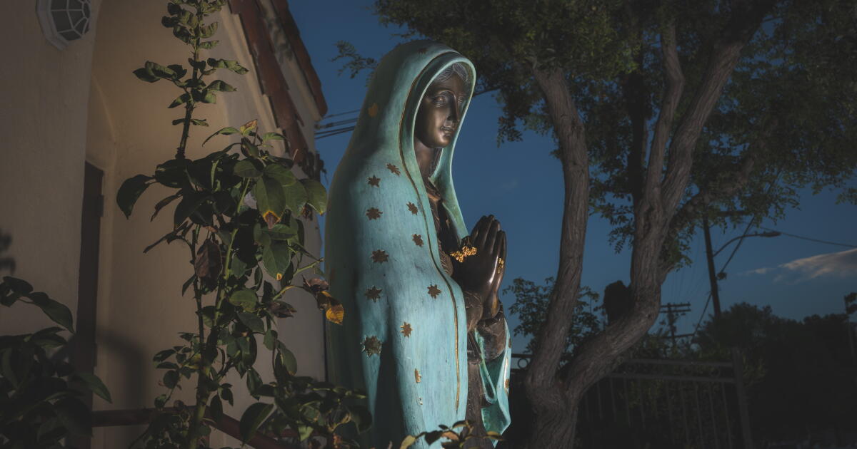 She used the Virgin Mary to attract immigrants seeking legal status. Now, they fear deportation. She used the Virgin Mary to attract immigrants seeking legal status. Now, they fear deportation.