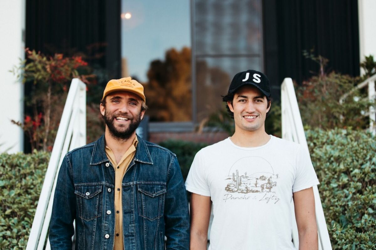 JuneShine founders Forrest Dein and Greg Serrao.