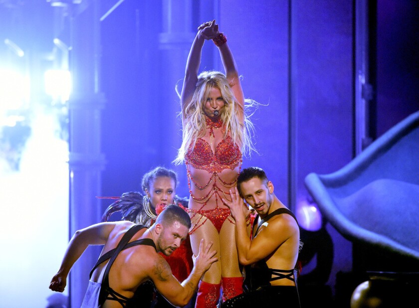 Britney Spears’ performance served as a reminder that she has a Vegas show of her own.
