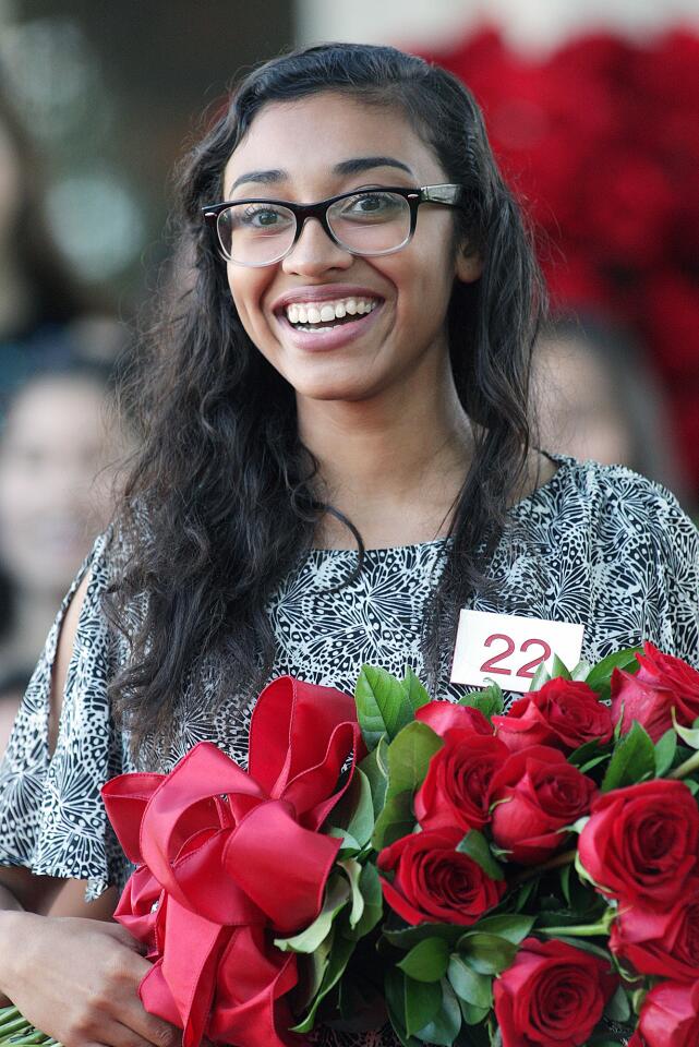 Blair High School's Donaly Elizabeth Marquez is selected to the Royal Court at the announcement of the 2016 Tournament of Roses Royal Court at the Tournament House in Pasadena on Monday, Oct. 5, 2015.