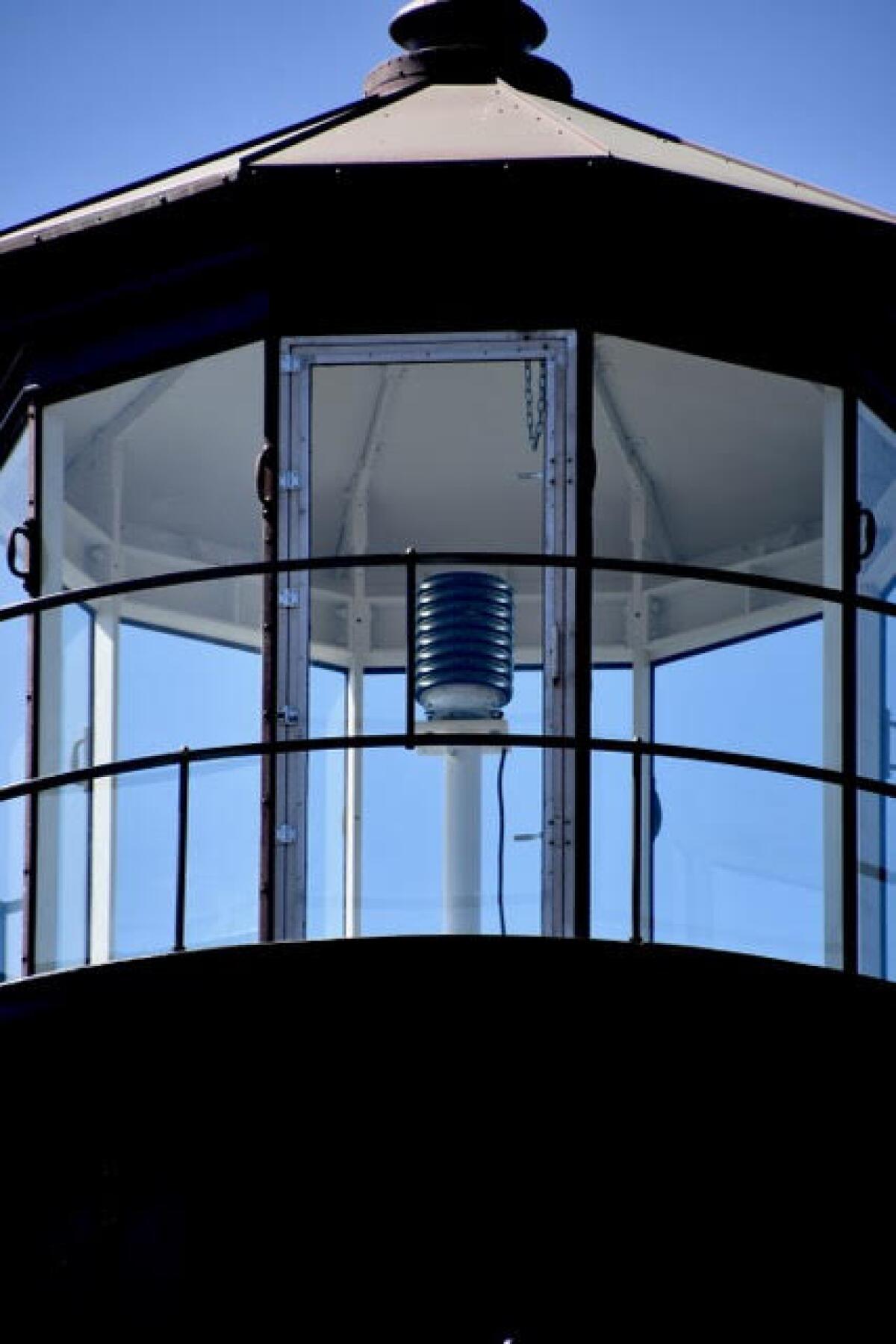 The small LED array installed last year continues the Point Loma Light Station's mission to warn mariners of land ahead.