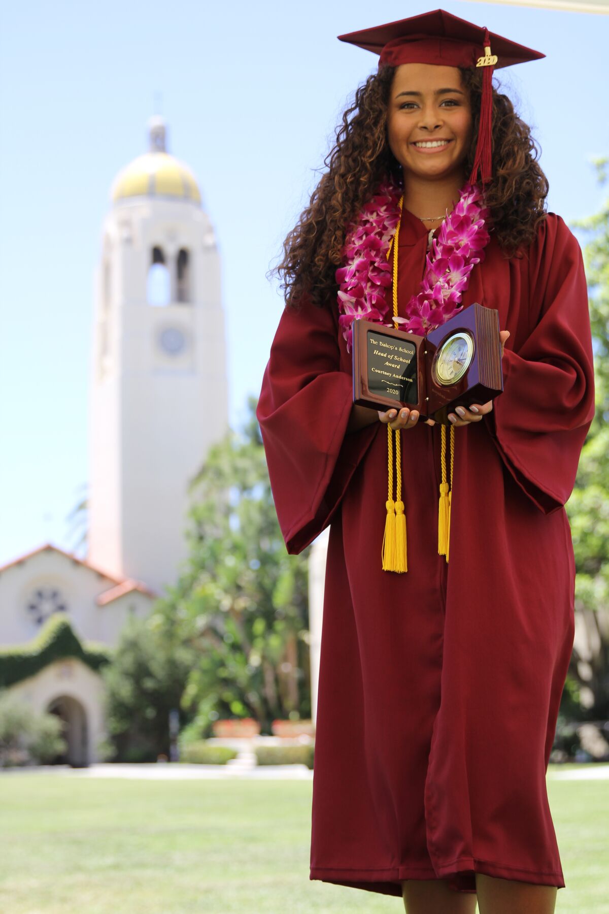 Courtney Anderson was one of five graduating seniors at The Bishop's School receiving Head of School Awards.