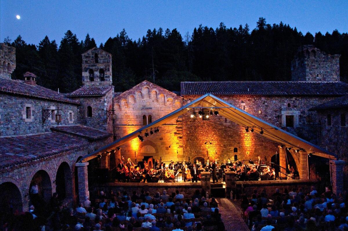 The Napa Valley Festival del Sole features concerts and performances in wine country. Venues include Castello di Amorosa in Calistoga.