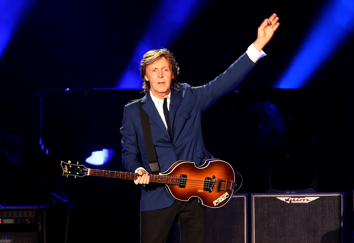 Paul McCartney, seen performing in 2014 at Dodger Stadium, will headline this summer's Lollapalooza festival in Chicago.