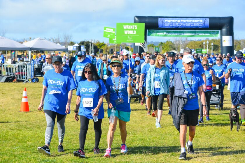 Hundreds participated in the 2018 Step by Step 5k Walk to benefit the Parkinson's Association of San Diego.