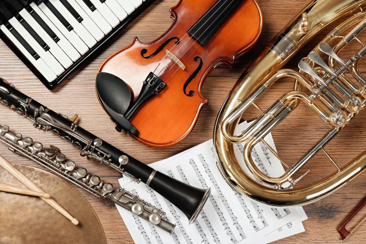 various music instruments
