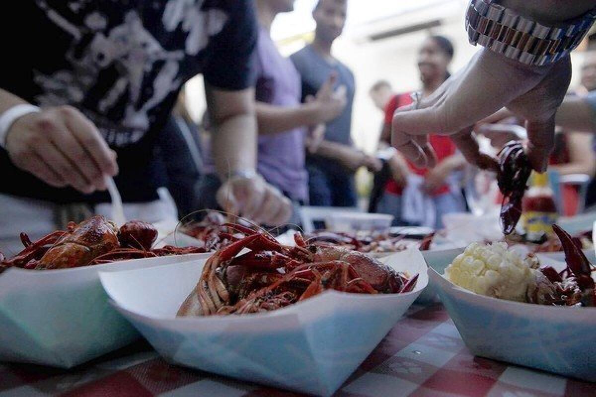 The Foundry on Melrose Avenue in West Hollywood has a crawfish fest on Sunday evenings.