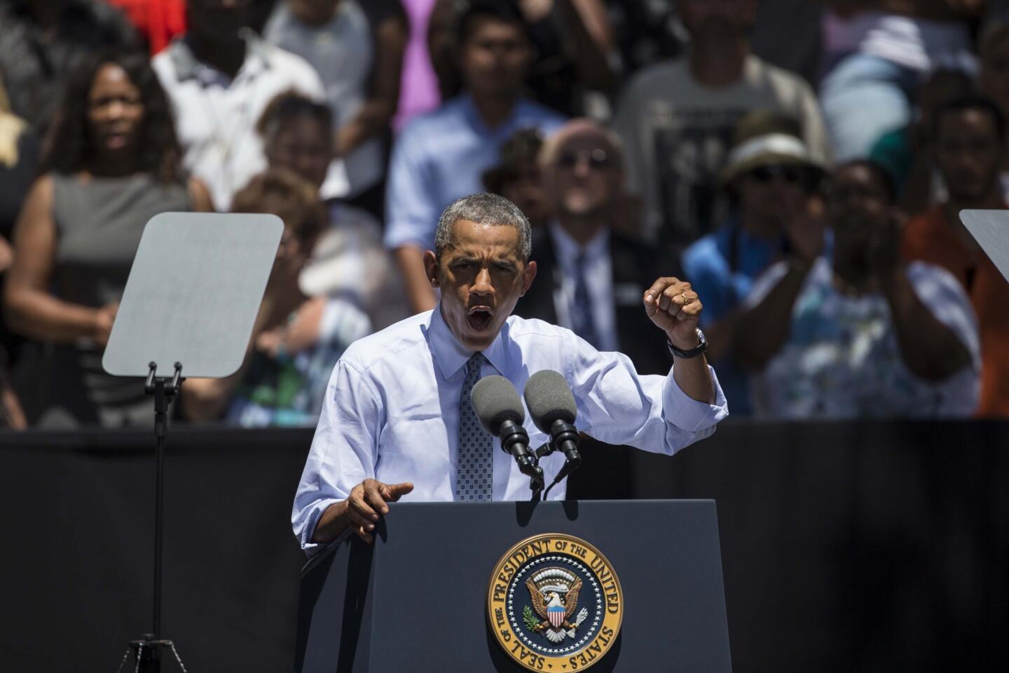 President Obama speaks at L.A. Trade-Tech