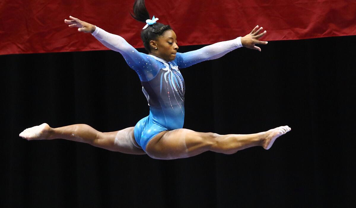 Simone Biles: The Olympic gold medalist's gymnastics career in photos