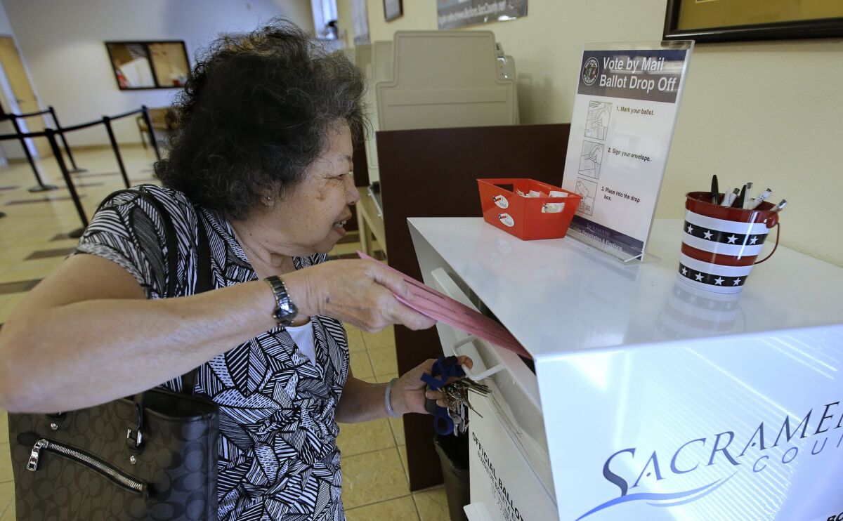 Mail-in ballot drop box