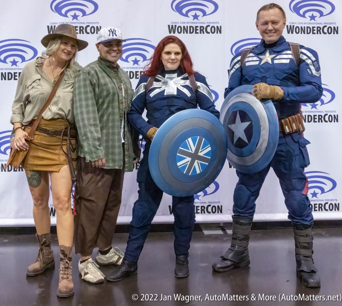 Attendees posing for a WonderCon photo