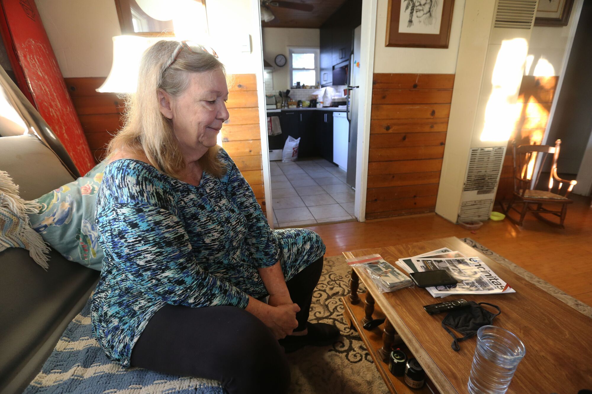 Rebecca Reinig reflects on the loss of her son at her home in Lone Pine, Ca., on Friday, Oct. 29.
