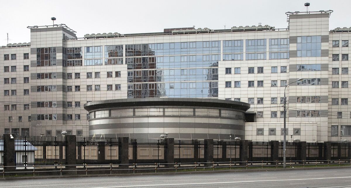 Russian military intelligence service headquarters in Moscow