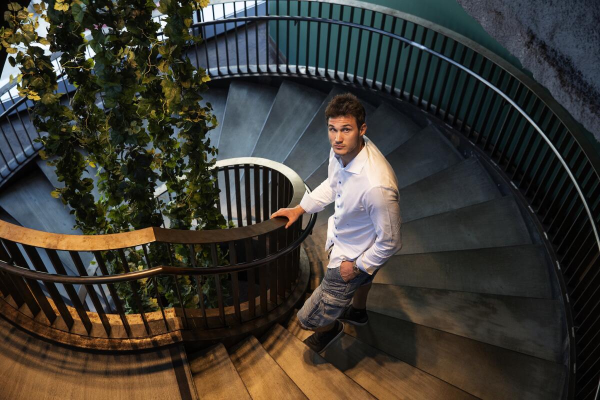 " If I can be a part of this team for a long time, that's my goal. That's my dream," says Clippers star forward Danilo Gallinari, on a staircase at Eataly L.A. in Century City.