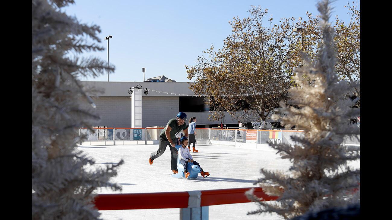 Photo Gallery: The ice rink in downtown Burbank opens for winter