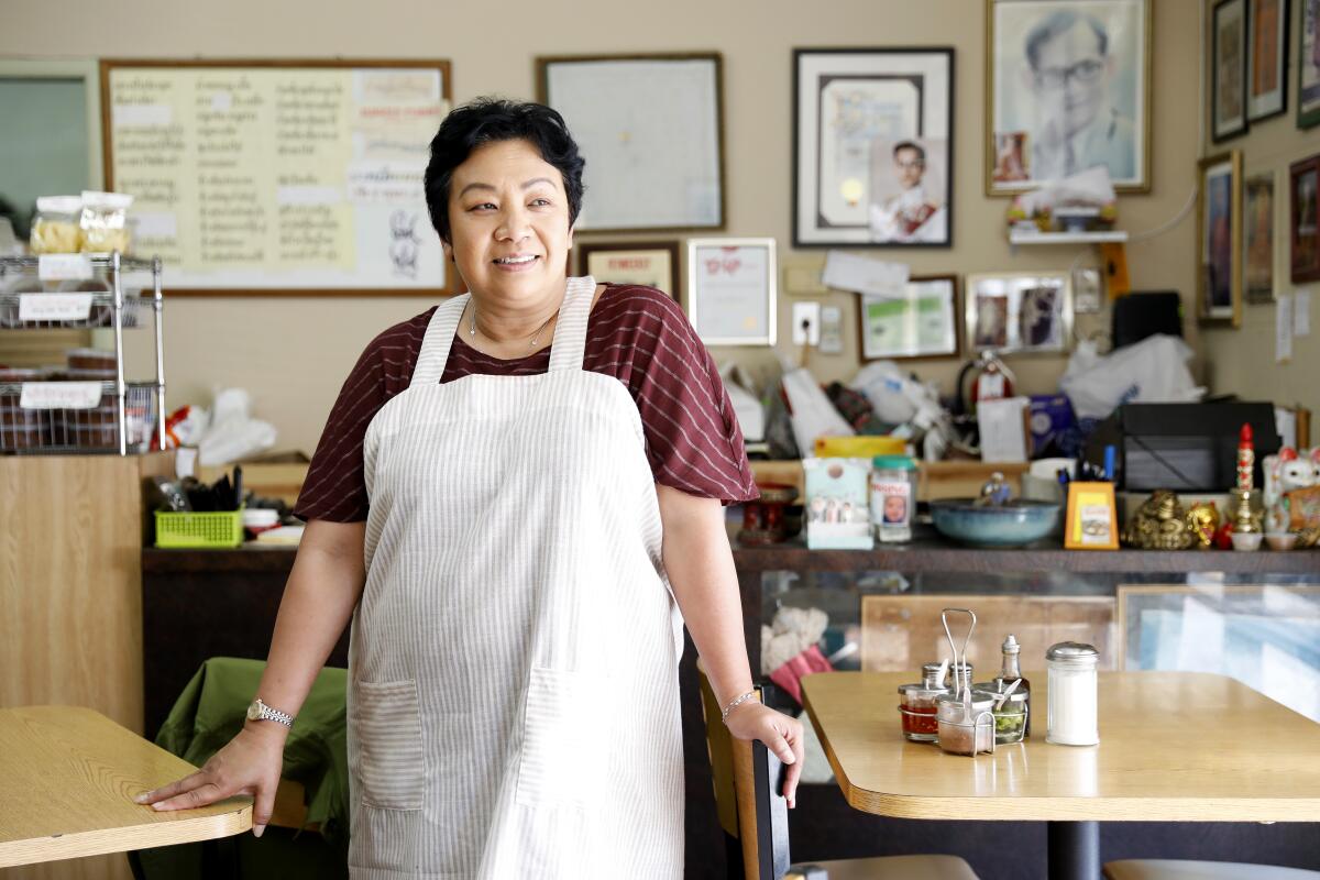 Start here: Jintana Noochlaor is the second-generation owner of Sapp Coffee Shop in Hollywood, which the late Los Angeles Times food critic Jonathan Gold described as serving “Thai food cooked for people who eat Thai food every day.”