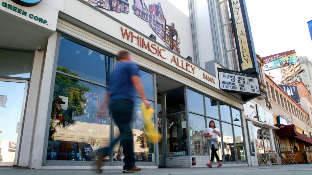 Whimsic Alley, a Miracle Mile store that sells "Harry Potter" merchandise, is scheduled to close this month.