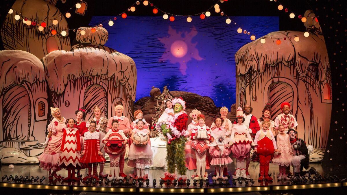 The cast of Dr. Seuss's How the Grinch Stole Christmas!