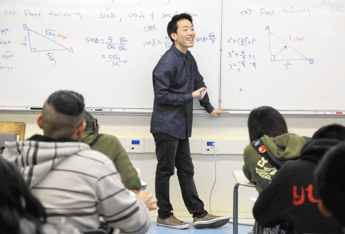 Lincoln High teacher Anthony Yom worked in virtual obscurity until the news last week that one of his students was among only 12 in the world to slay the Advanced Placement Calculus exam with a perfect score.