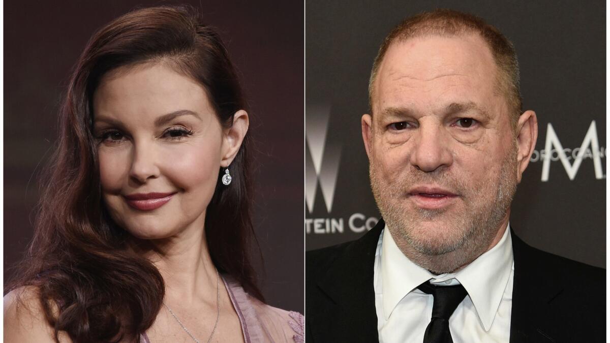 Ashley Judd and Harvey Weinstein.