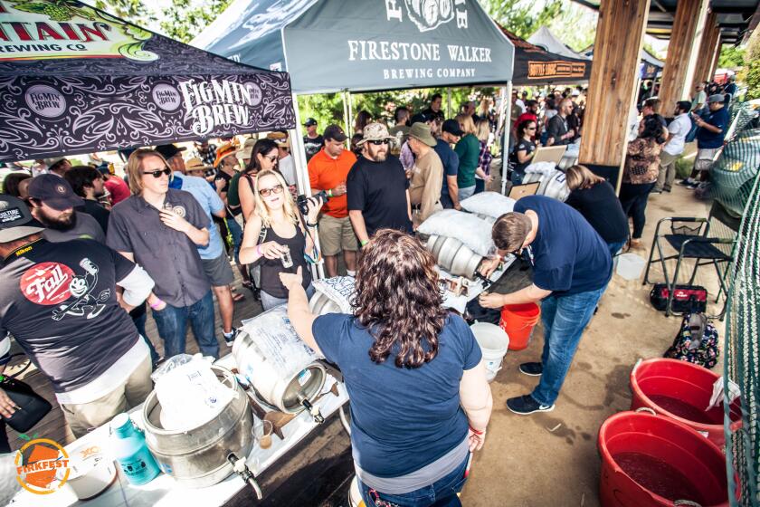 Breweries like Bottle Logic and Firestone Walker pour craft brews at 2018’s Firkfest. 