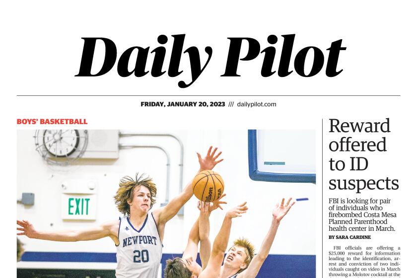 Jan. 20, 2023 Daily Pilot cover