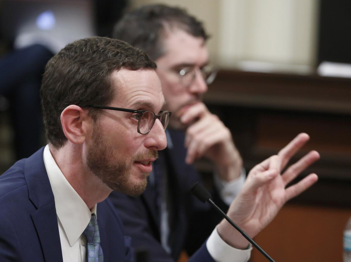 State Sen. Scott Wiener (D-San Francisco), shown in 2019, is proposing to replace PG&E with a private contractor reporting to public management at a new state agency.