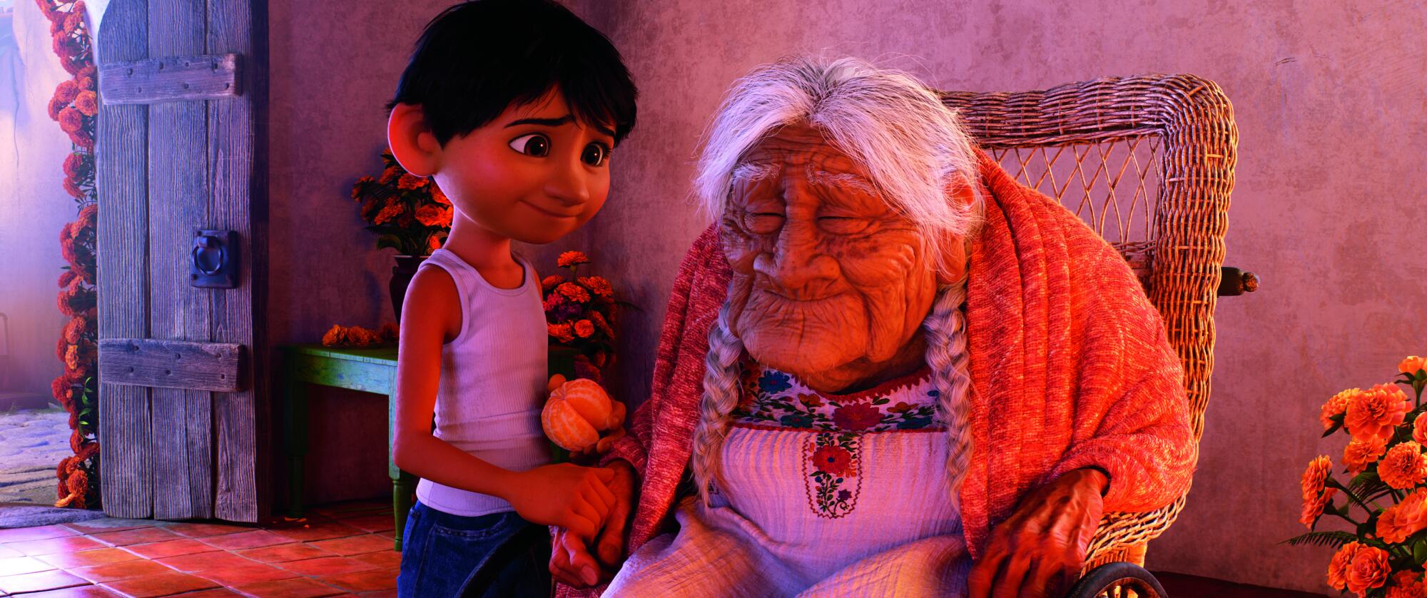 A still from the film "Coco"