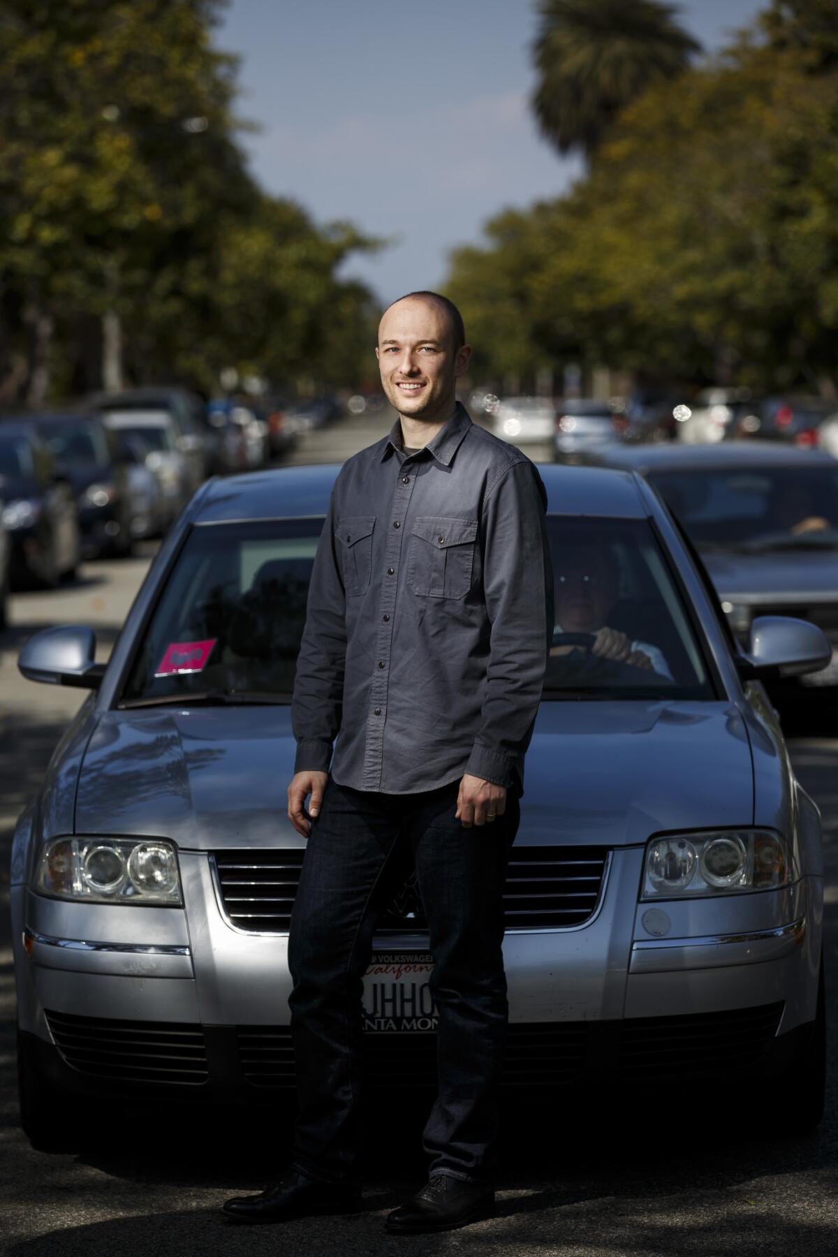 Finding a way to build a profitable company that lives up to its ideals is "one of the things that keeps me up at night," Logan Green says. (Marcus Yam / Los Angeles Times)
