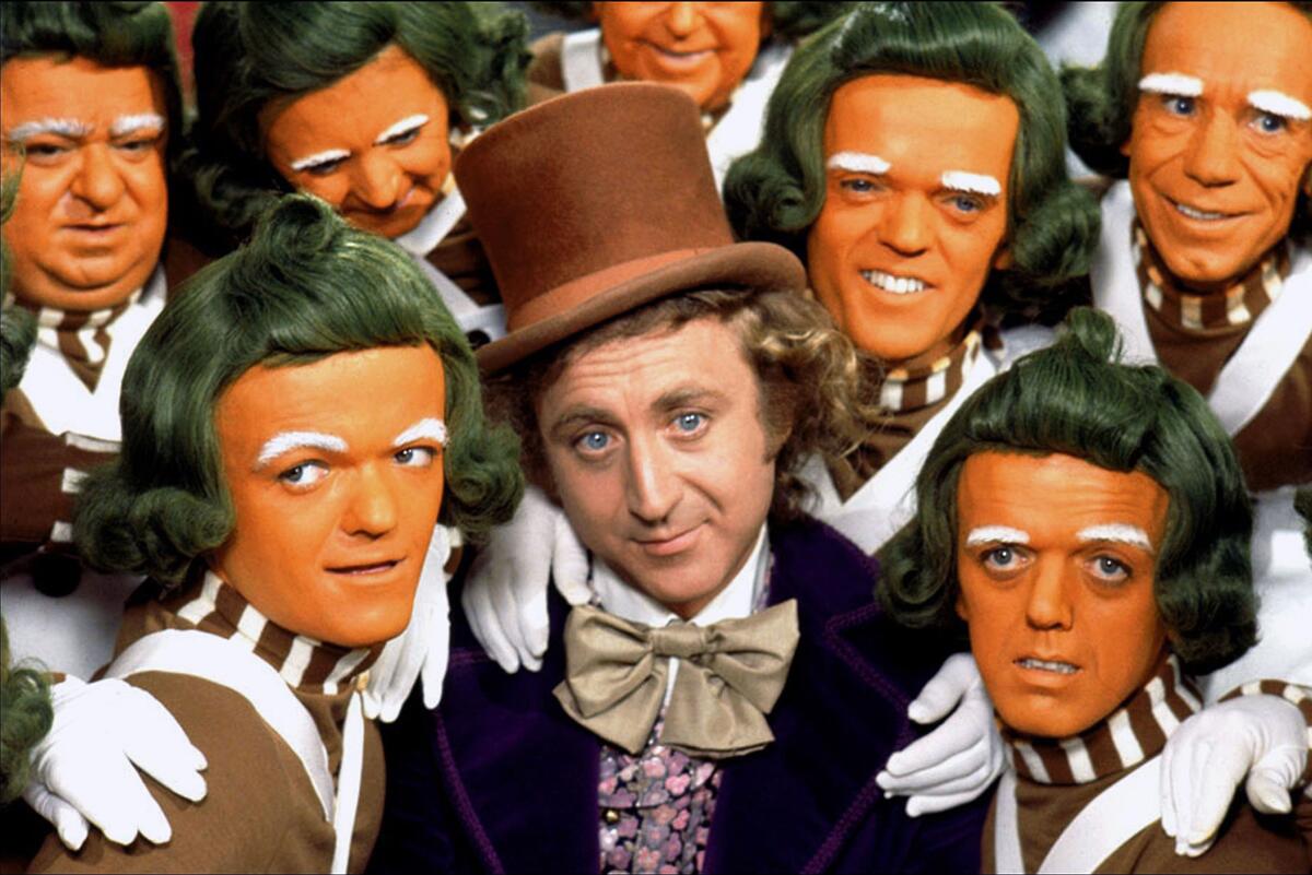 Gene Wilder (center) in a scene from "Willy Wonka and the Chocolate Factory - 1971." Credit: Moviestore/Shutterstock