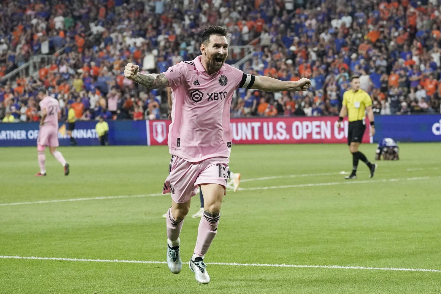 Messi gets 2 assists as Miami beats Cincinnati and reaches US Open Cup  final vs Houston - The San Diego Union-Tribune